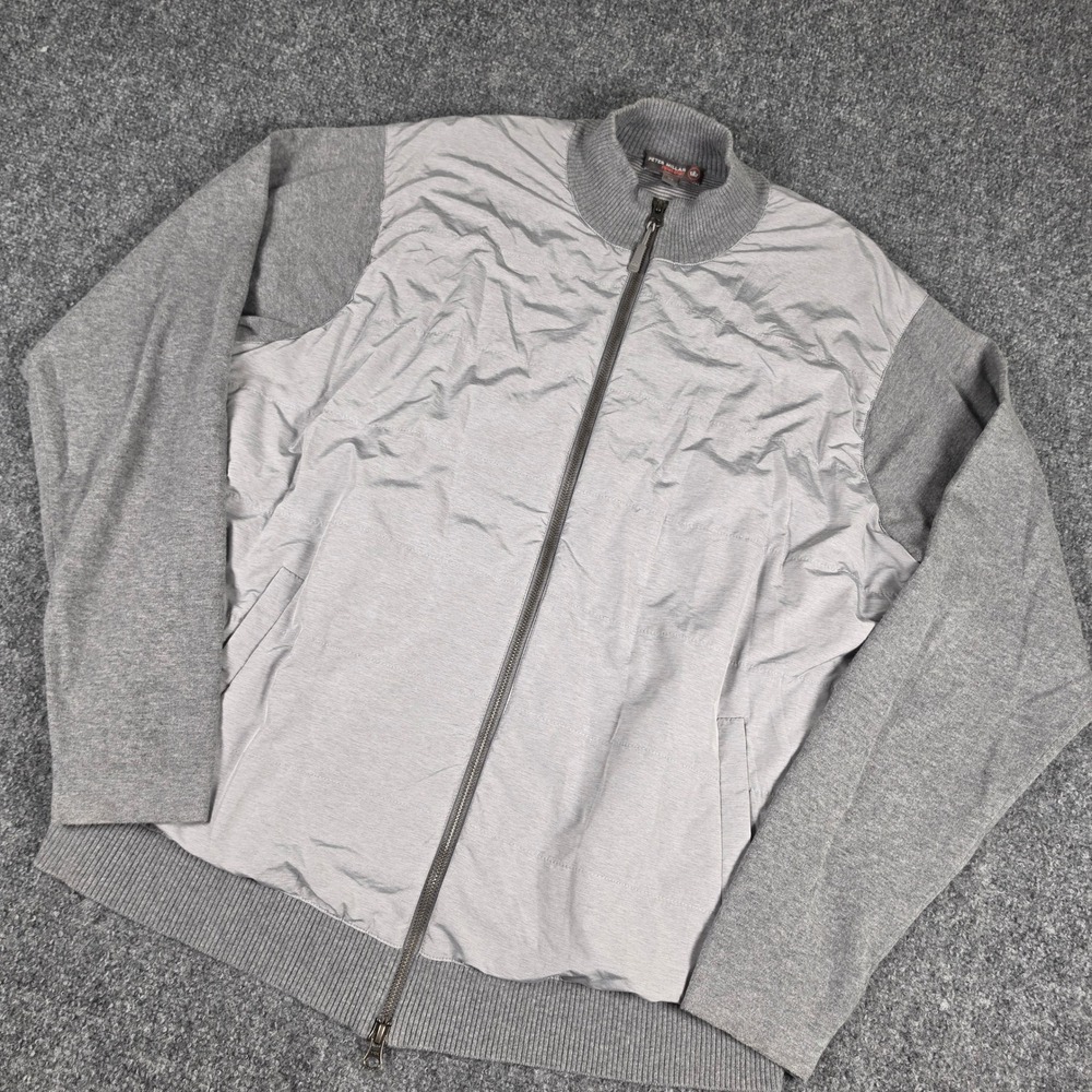 Peter Millar Patterson Hybrid Sweater Jacket Mens XL Full Zip Quilted MS17ES12A
